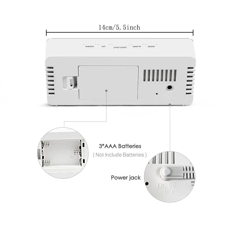 LED Digital Desk Clock – Minimalist Desktop Display